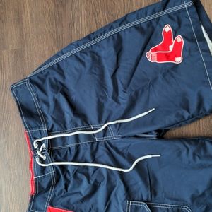 Boston Red Sox Swimming Shorts Mens Small MLB Genuine Merchandise
